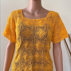 Handmade Zapotec crochet blouse
